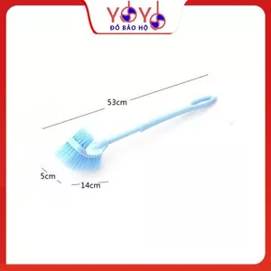 Chổi cọ vệ sinh toilet 2 đầu CÁN INOX VÀ CÁN NHỰA