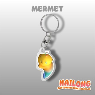 Nailong Móc Chìa Khóa Acrylic Móc chìa khóa dễ thương
