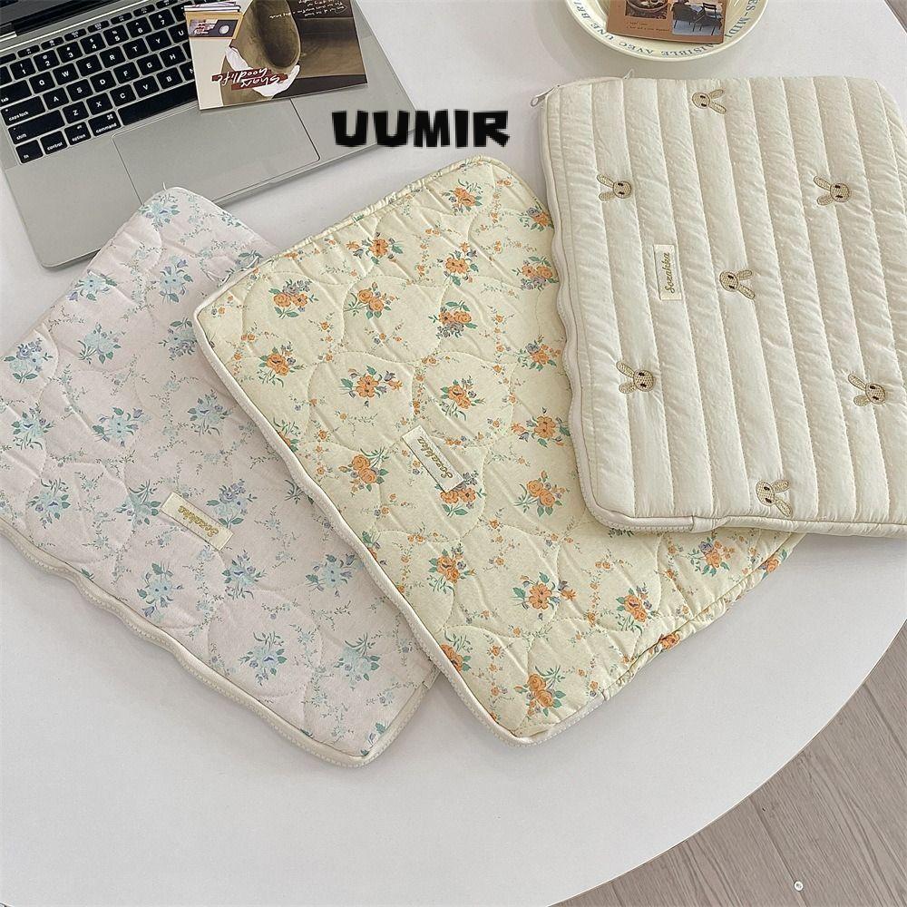 Túi đựng máy tính xách tay UUMIR, Túi đựng máy tính xách tay thỏ 11 / 13 / 15 inch, Vỏ máy tính xách tay dung lượng lớn chống sốc Bowknot