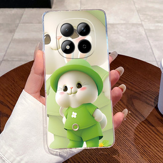Dành Cho Redmi Note 15 Pro 4G Ốp Lưng Trong Suốt Sang Trọng Dễ Thương Trái Tim Tình Yêu Thỏ Ngộ nghĩnh TPU Mềm Silicon Dành Cho Redmi Note15 15Pro 4G Vỏ