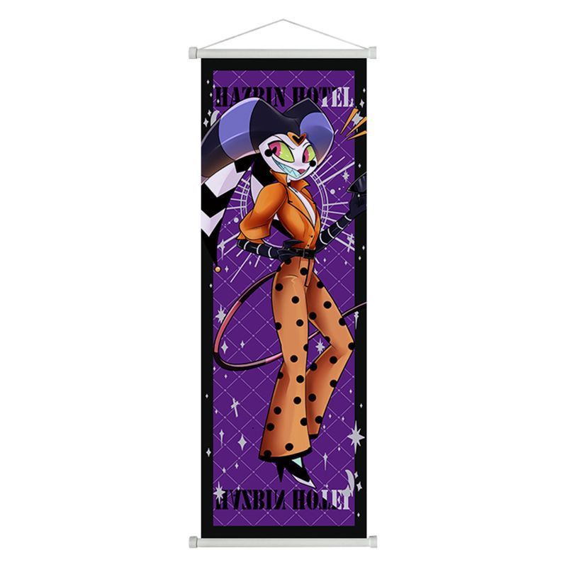 Hell Inn Hazbin Khách sạn Tranh Cuộn Poster Anime Vải Tranh Treo Tường Trang Trí Nội Thất Tranh Có Thể 26.2.25