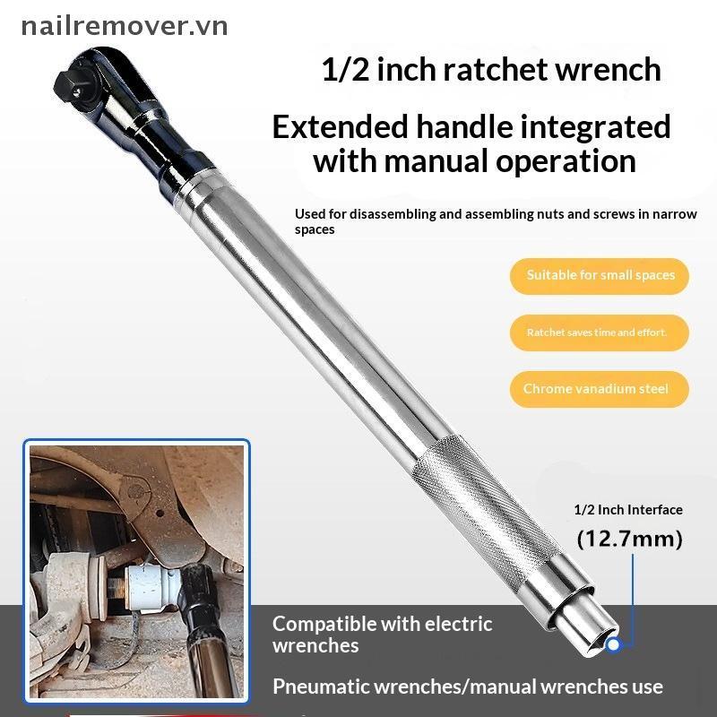 [NR] 1 Cái Điều Chỉnh Góc Căn Chỉnh Bốn Bánh Điện Nối Dài Xe Cờ Lê 2 Trong 1 Tự Chứa Ratchet Mở Rộng Cờ Lê MỚI
