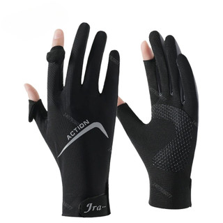 Găng Tay Đi Xe Đạp UPF50+ Mùa Hè, Chống Trơn, Chống UV, Mỏng Nhẹ, Phù Hợp Với Màn Hình Cảm Ứng