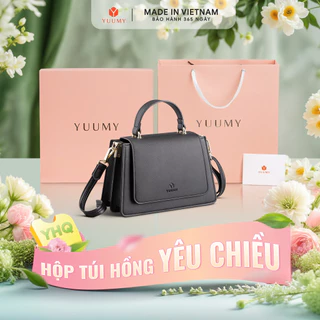 Bộ hộp quà YUUMY (Túi đeo chéo nữ YUUMY YN128 + Hộp quà YHQ2 + Túi giấy YTG2 + Túi rút BVR3838 + Thiệp cảm ơn YBT1)