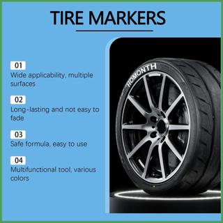 Bút sơn lốp vĩnh viễn Bút sơn lốp trắng Bút đánh dấu sơn vĩnh viễn Nhanh khô chống nước Đồ dùng ô tô caudeyvn