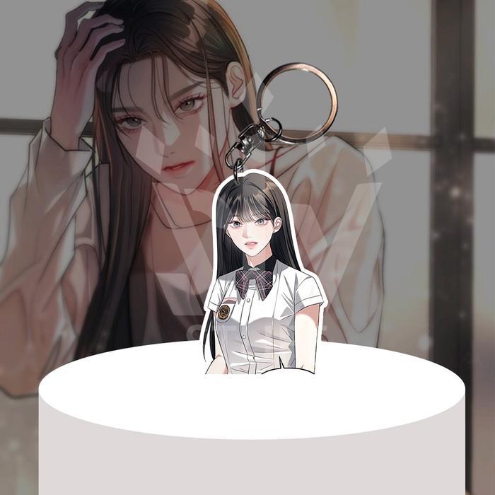 Gantungan Kunci / Gantungan HP Manhwa Webtoon Undercover at Chaebol High School - Lee Dakyung  - Ganci Akrilik -Keychain
