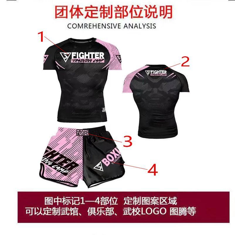 Bộ đồ thể thao dành cho người lớn và trẻ em, phù hợp tập quyền anh, MMA, muay thái và sanda với chất liệu nhanh khô và thiết kế tùy chỉnh.