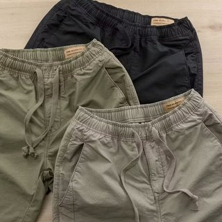 Quần short nam mới mùa hè, chất liệu cotton, thiết kế dây rút