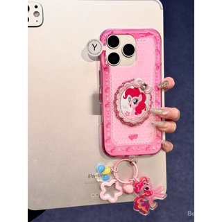 Ốp Điện Thoại Thích Hợp Cho iPhone Màu Hồng Dễ Thương Chấm Bi Thêu My Little Pony iPhone17 / 16 / 15 / 14 Vỏ Điện Thoại 13 / 12 Cô Gái Trái Tim 11xr Vỏ Bảo Vệ GOTP