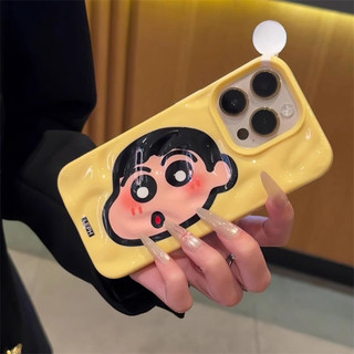 Ốp lưng iPhone 17 16 15 14 13 12 11 ProMax XR XS Max 7 8 Plus Shin-chan Họa tiết dễ thương Ốp lưng điện thoại Dẻo mềm