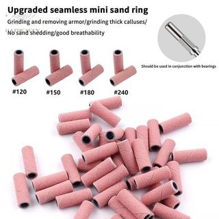 Dây đeo vòng chà nhám mini 3mm cho máy mài móng tay, mũi khoan 120/150/180/240 grit, loại bỏ gel sơn móng