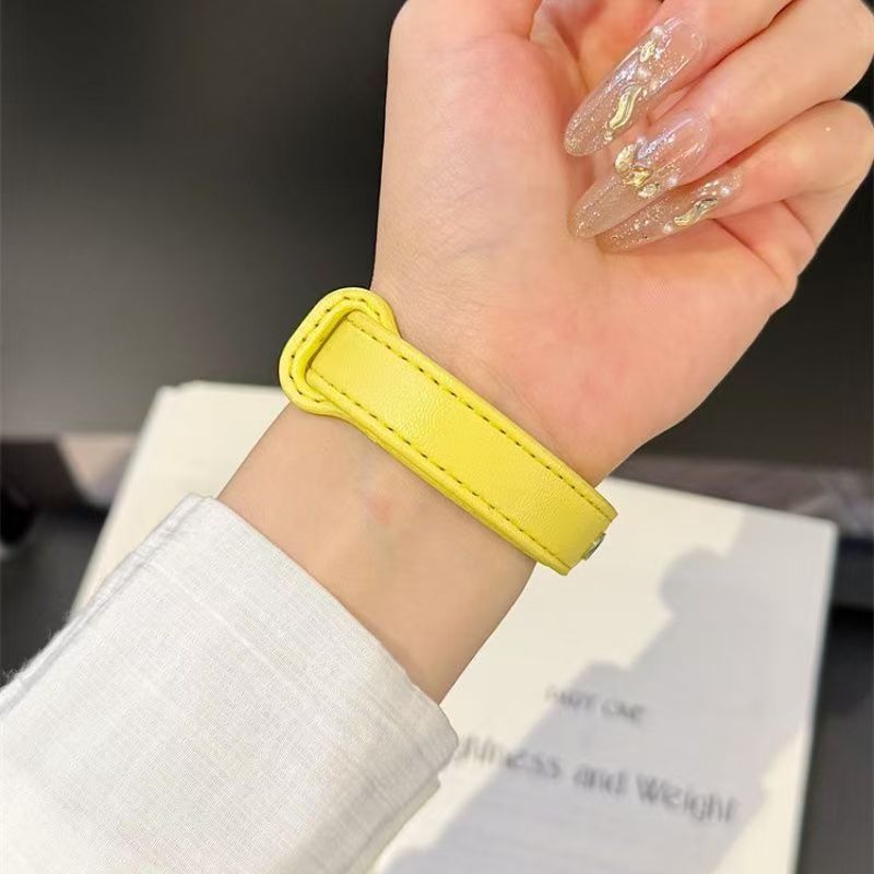Vòng Da Thời Trang Cho Xiaomi Band 8 9 10 Dây Đeo Cho Mi Band 7 6 5 4 3 nfc Vòng Tay Dây Đeo Tay Phụ Kiện