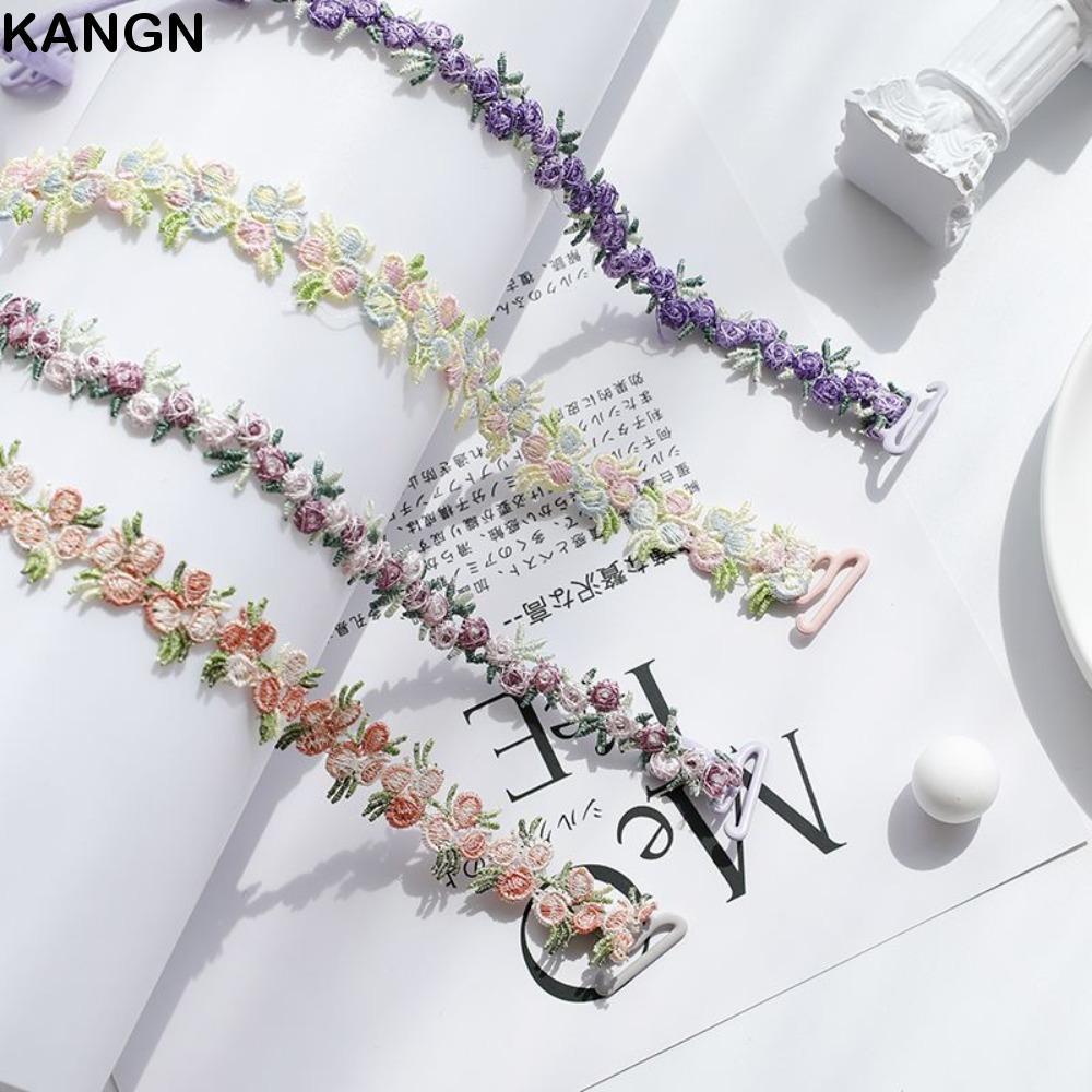 Kangn - Dây Đeo Áo Ngực Hình Hoa Polyester Mềm, Co Giãn, Phù Hợp Cho Tiệc Cưới và Đầm Dạ Hội