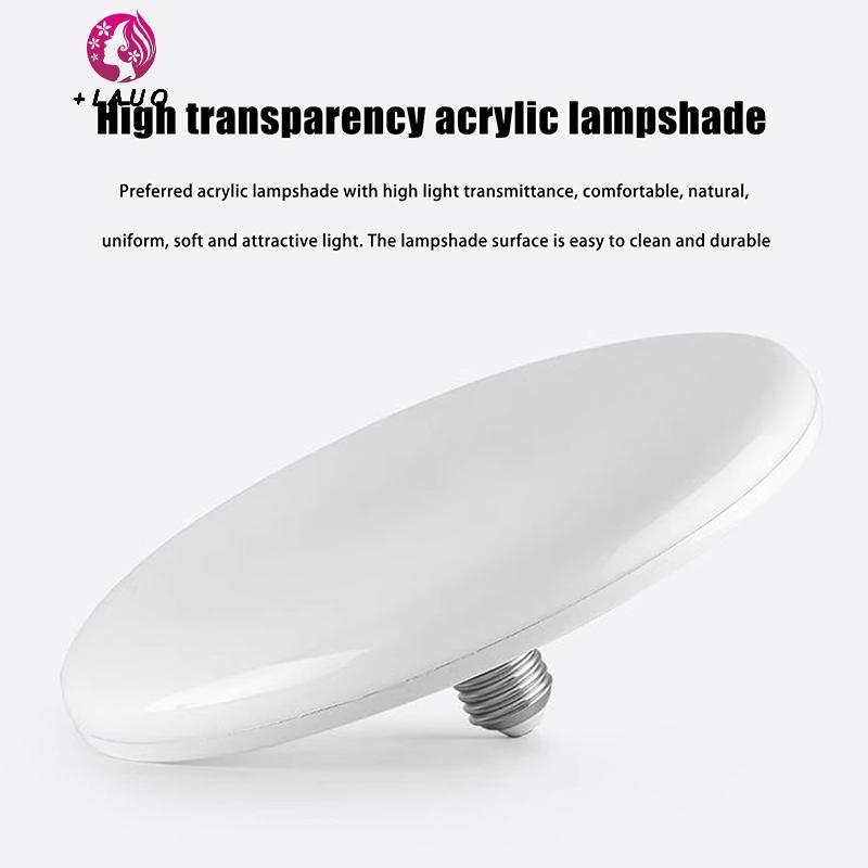 Springevenstar 1 Cái 20-200W Chiếu Sáng Trong Nhà Đĩa Bay Đèn Trần Đèn Nhà Để Xe Bóng Đèn LED AC 220v E27 Đế Đèn Tiết Kiệm Năng Lượng Gia Đình Springevenstar