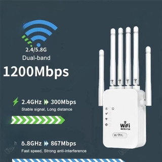 🔥Bộ Kích Sóng Wifi Cao Cấp 6 Râu Tốc Độ Cao 1800 Mbps Bộ Khuếch Đại Sóng Wifi Truyền Sóng Nhanh Ổn Định Xuyên Tường