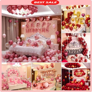 Set Bóng Bay Trang Trí Phòng Cưới, Bong Bóng Trang Trí Phòng Cưới, Tân Hôn DF41