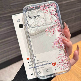 Ốp điện thoại di động hình hoa anh đào dễ thương cho OPPO Reno 15F 13F 14F 15 11 12 13 14 Pro 5G Vỏ silicon mềm trong suốt họa tiết TPU chống sốc