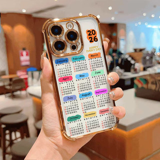 Ốp Điện Thoại Lịch 2026 Mới Cho OPPO Reno 15 14 13 12 11 10 Pro 15F 14F 13F 12F 11F 5G Mềm Chống Rơi Trong Suốt
