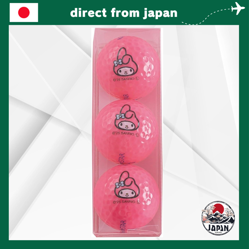 Kasco KIRA STAR × Sanrio Character Golf Balls – Bóng Golf Khoảng Cách, Cảm Giác Mềm, Đường Bay Cao