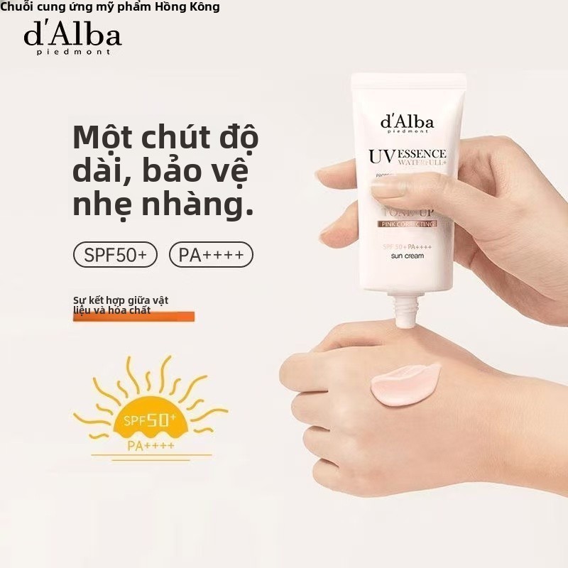 d'Alba Kem Chống Nắng – Mỏng Nhẹ, Thấm Nhanh, Không Bết Dính, Thoáng Da Cả Ngày SPF50+ PA+++
