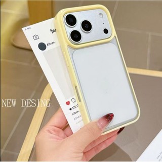Ốp Lưng Màu Dopamine Cứng Trong Suốt Acrylic Ốp Lưng Điện Thoại Cho iPhone 17 16 15 14 13 12 11 Pro Max Plus