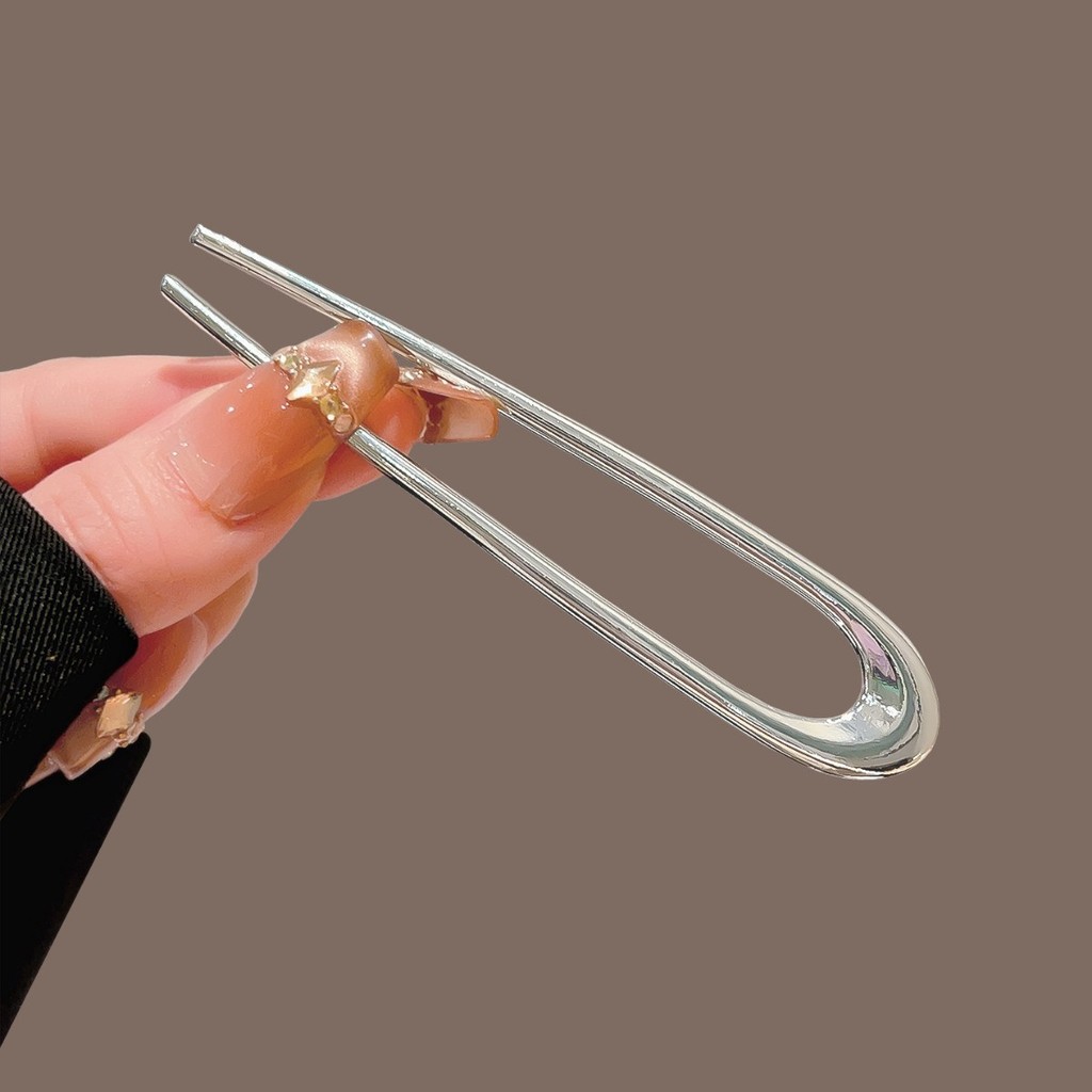 Kẹp tóc hình chữ U kim loại Pháp - Thiết kế hiện đại, phù hợp cho tóc dày và cuộn