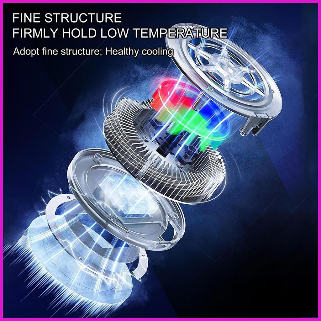 Điện Thoại Di Động Làm Mát Từ Điện Thoại Di Động Tản Nhiệt RGB Quạt Điện Thoại Di Động Yên Tĩnh Bán Dẫn Làm Mát Thiết Bị Cho lyuvn