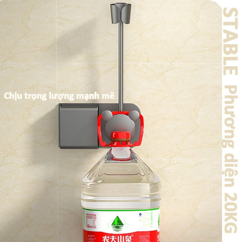 Giá treo máy sấy tóc treo tường Nhựa ABS cao cấp chống gỉ 360 độ xoay tiết kiệm không gian phòng tắm
