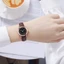 Đồng hồ đeo tay sinh viên PYCOU, Dây đeo bằng da mềm thanh lịch Đồng hồ thạch anh nữ, Đồng hồ đeo tay mặt tròn có thể điều chỉnh sáng tạo dành cho nam và nữ