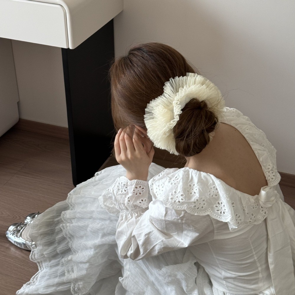 Hululu - Dây buộc tóc mềm mại phong cách cổ tích, cao cấp với dây cao su scrunchy