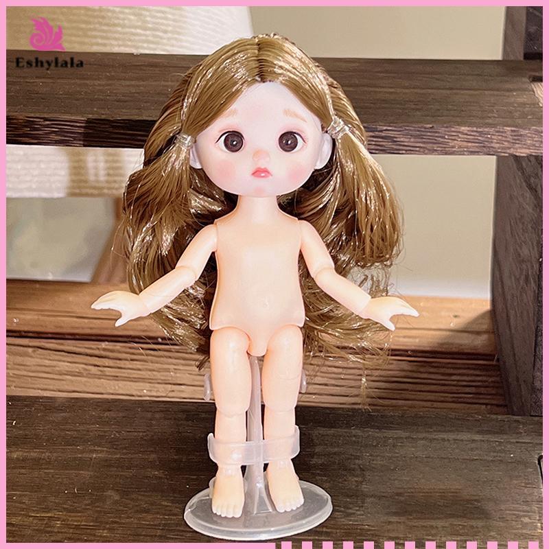 Búp bê BJD 1 / 8 dễ thương Eshylala 16cm với 13 khớp di chuyển và nhiều biểu cảm [MỚI]