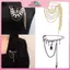 MYPANDA Star Sel Bodychain kim loại thổ cẩm cho nữ - Phù hợp dự tiệc và dạ hội