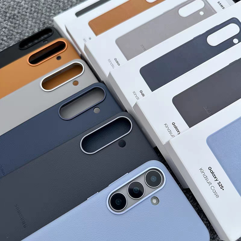 Dành Cho Da Chính Hãng Ốp lưng Samsung S25 Ultra S25Edge Plus Slim Matte Chống Sốc Ốp Lưng Cho Galaxy S25 + S25 Vỏ