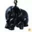Đá obsidian mặt dây chuyền hình mẹ voi - quà tặng mới cho nam và nữ