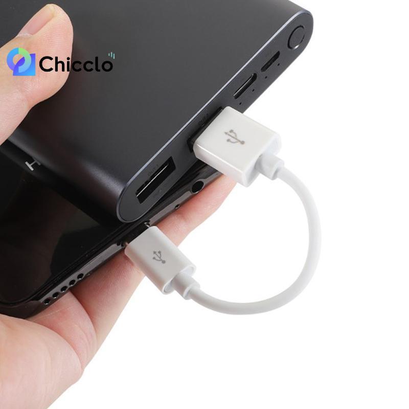 [chiccloset0] Cáp Micro USB Type C 10cm Sạc Nhanh Ngắn Cho Điện Thoại Dây Dữ Liệu USB Dây Chuyển Đổi USB Đẹp