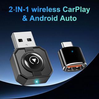 Bộ chuyển đổi tự động CarPlay & Android không dây DIAPER & CORED: Hộp AI Mini 2 trong 1 cho Audi / Toyota / VW YTH
