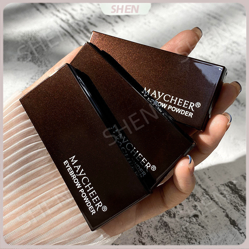 D.G  MAYCHEER Bột Lông Mày Ba Màu Mượt Phấn Mũi Phấn Mắt Đường Viền Bảng Ba Trong Một Chống Thấm Nước Không @ -