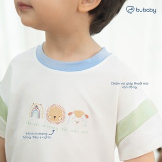 Bubaby SS26.T3.3.2 IBC1304LS Bộ ngắn tay cổ tròn Little Sunshine   🔅 cho bé