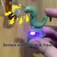 Lizard Móc Khóa Mặt Dây Chuyền, Nút Giảm Căng Thẳng Âm Thanh Móc Khóa, Đèn LED Chất Lượng Cao Nhiều Màu Sắc Sạc Di Động Fidget Móc Khóa Đồ Chơi Backapcak Mặt Dây Chuyền Quà Tặng