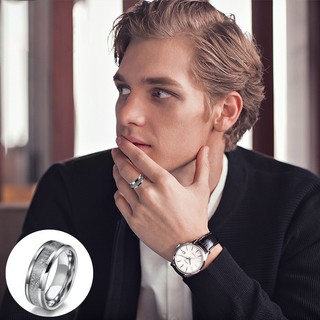 Thời trang nam: Nhẫn titan và thép không gỉ nhanh màu