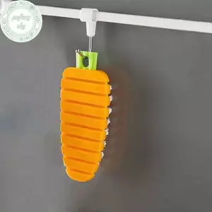 Bàn chải làm sạch linh hoạt đa chức năng PUSKY Bàn chải cà rốt cho khoai tây Trái cây rau củ Nhà bếp có thể uốn cong Bảng khoảng cách Không có điểm mù Bàn chải VN