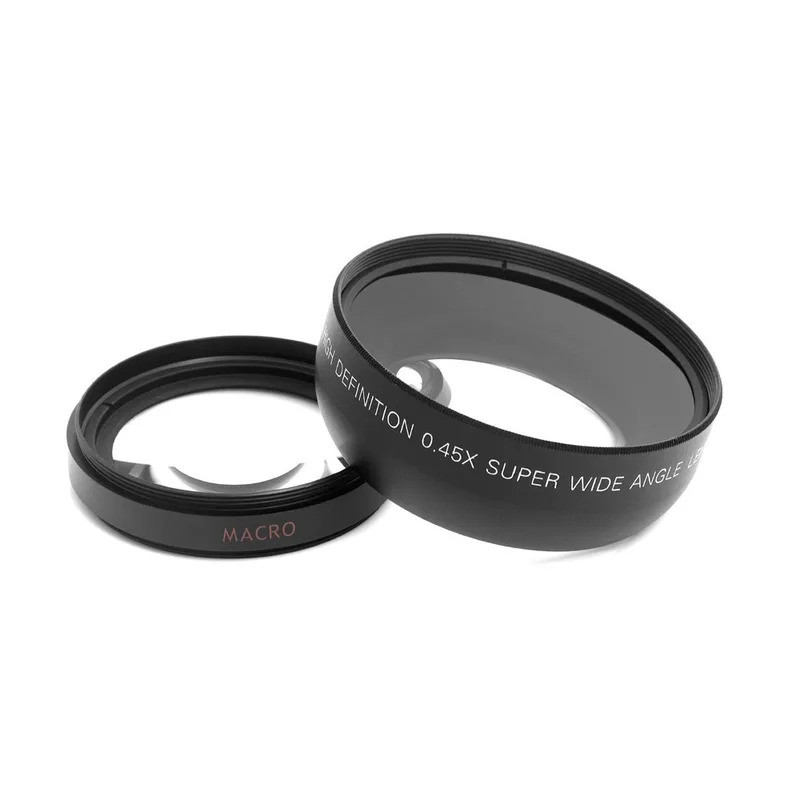 Ống kính Macro góc rộng Mcoplus 49mm 52mm 55mm 58mm 0,45X Độ phóng đại cho máy ảnh Canon Nikon Sony Fuji Panasonic Olympus Pentax