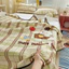 Bộ ga gối 3 món với hình thêu xù nổi siêu dễ thương và tinh tế, độ thoáng khí cao Memminbedding