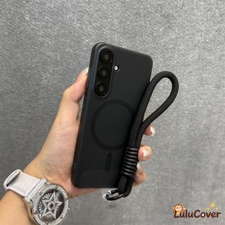 Ốp lưng cứng mờ từ tính Ice Mist có dây đeo cổ tay cho Meizu 22 21 20 21 Pro 20 Pro Vỏ sạc không dây Vỏ mỏng chống sốc đầy màu sắc đơn giản
