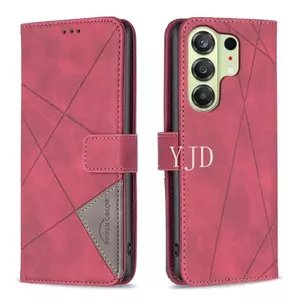 Ốp Lưng Cho Tecno Camon 50 Pro CN5 CN5c Nút Từ Tính Hình Thoi Da Khe Cắm Thẻ Chống Rơi Vỏ Điện Thoại