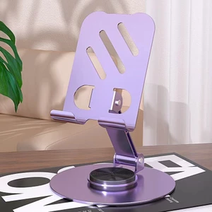Xuyên Biên Giới Giá Đỡ Điện Thoại Di Động Kim Loại Để Bàn Sáng Tạo Xoay 360 Độ Lười Gấp Trực Tiếp Khung Hỗ Trợ Máy Tính Bảng Bán Buôn