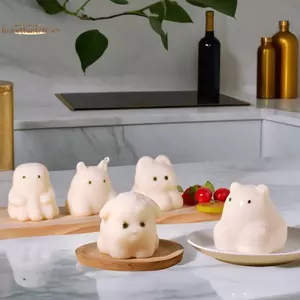 TRTR 3D Bánh Pudding Sữa Dễ Thương Khuôn Silicon Thạch Bát Bánh Trắng Lạnh Bột Đá Khuôn Bánh Nhà Bếp Nướng Trang Trí Phụ Kiện VN