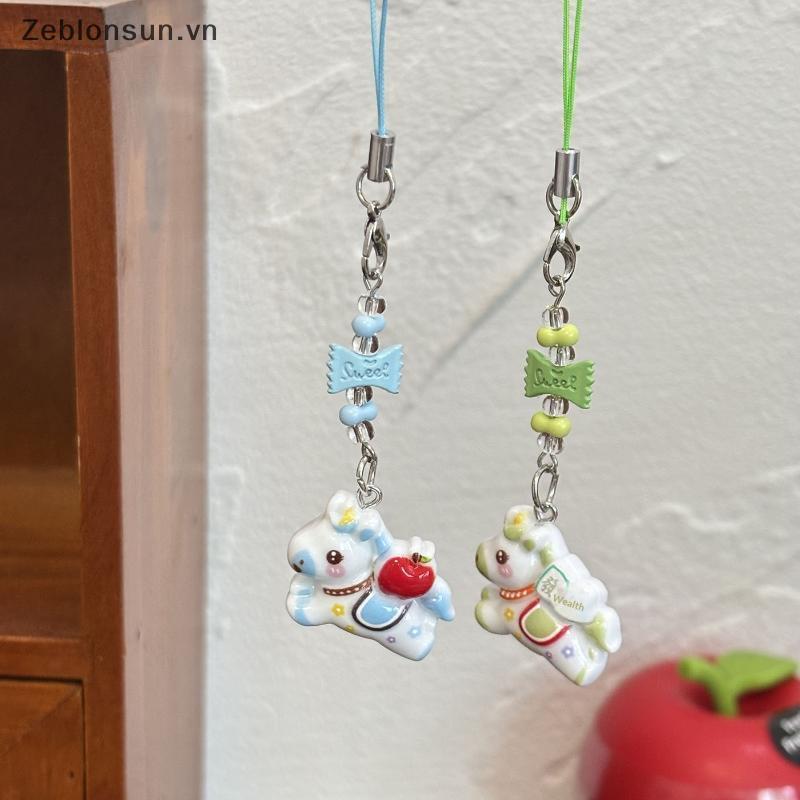 # HB # 1 / 5 Chiếc Hoạt Hình Dễ Thương Pony Móc Khóa Sáng Tạo Ngựa Đính Hạt Dây Đeo Điện Thoại Di Động Mặt Dây Chuyền Ba Lô Trang Trí Phụ Kiện Quà Tặng.