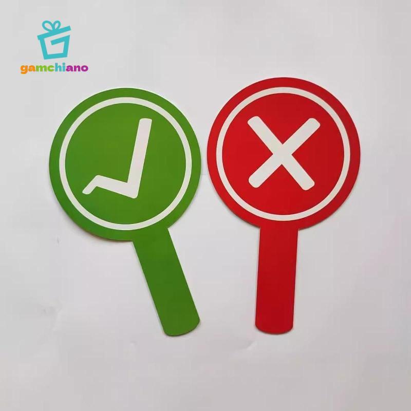 Gamchiano Lớp Học Thật Giả Dấu Hiệu Mái Chèo Chất Liệu Cảm Thấy Giáo Dục Bỏ Phiếu Bảng Trả Lời Cho Trẻ Em Giáo Viên Nhóm Hoạt Động