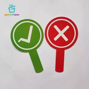 Gamchiano Lớp Học Thật Giả Dấu Hiệu Mái Chèo Chất Liệu Cảm Thấy Giáo Dục Bỏ Phiếu Bảng Trả Lời Cho Trẻ Em Giáo Viên Nhóm Hoạt Động